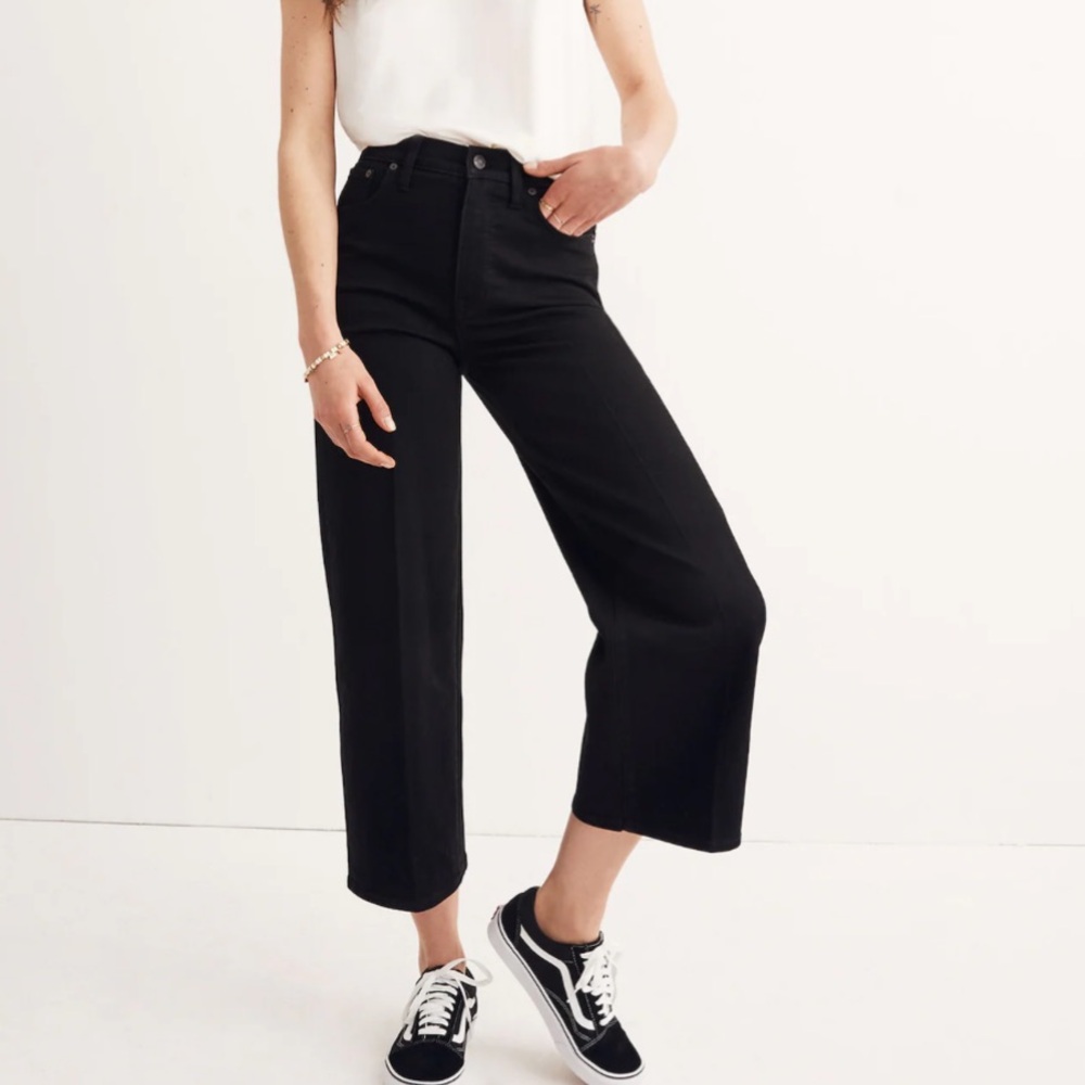 Madewell Slim Wide-Leg Crop Jeans